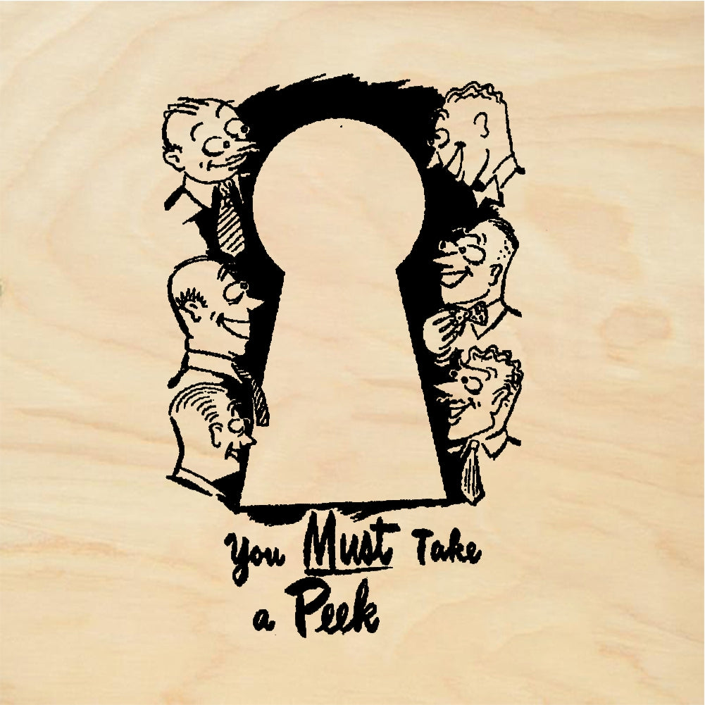 StampaFe You Must Take a Peek Take A Peek Keyhole - Rubber Stamp 1.75 x 2