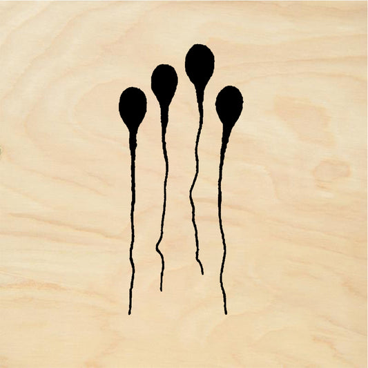 StampaFe Squirms Abstract Squirms - Rubber Stamp 1 x 1