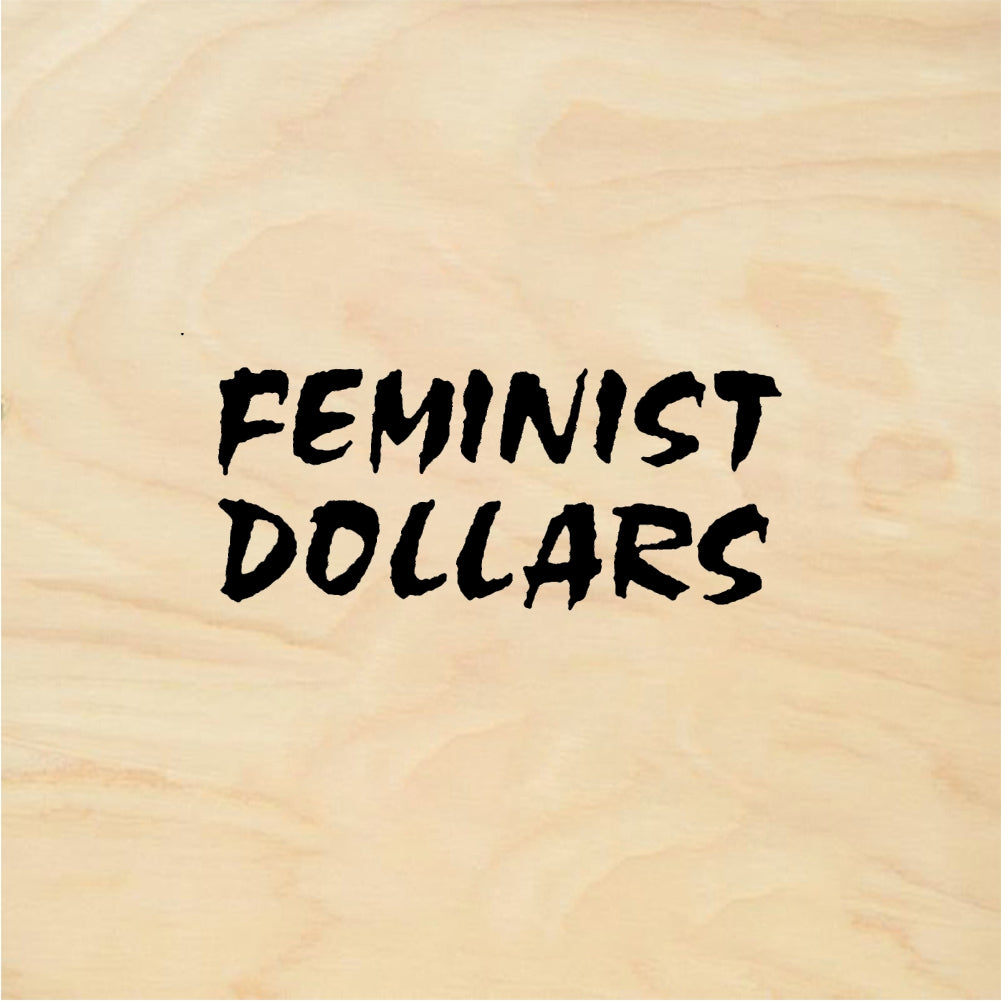 StampaFe FEMINIST DOLLARS - Rubber Stamp 1.5 x 0.75