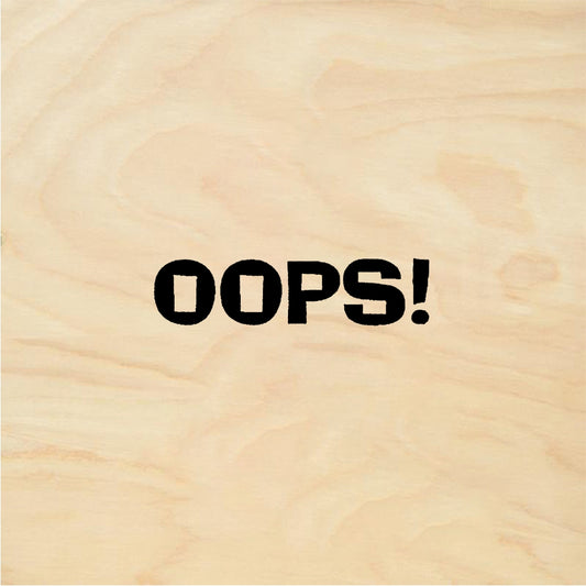 StampaFe OOPS! little Small Oops - Rubber Stamp 1 x 0.5