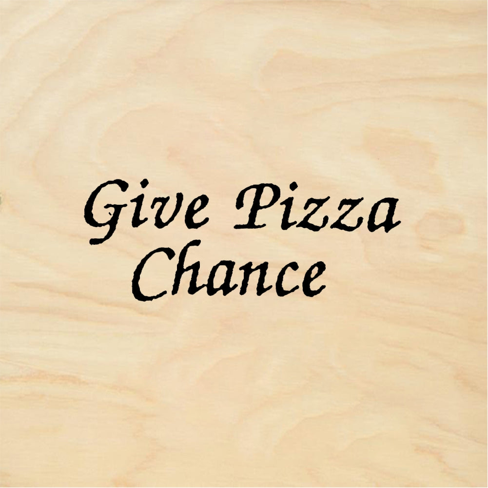 StampaFe Give Pizza Chance - Rubber Stamp 1.75 x 0.5