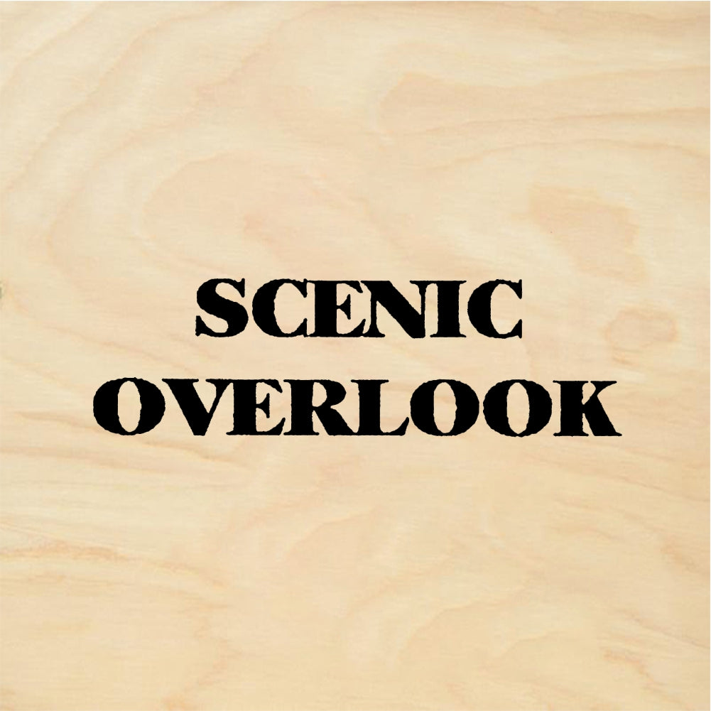 StampaFe SCENIC OVERLOOK - Rubber Stamp 2.25 x 1
