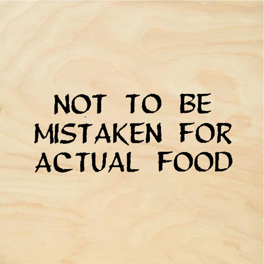 StampaFe Not to be mistaken for actual food - Rubber Stamp 1.75 x 0.25