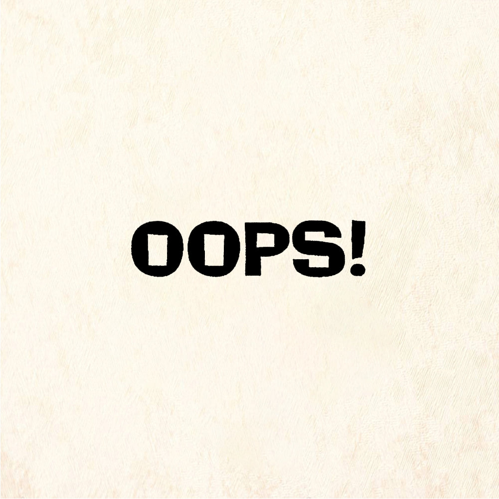 StampaFe OOPS! little Small Oops - Rubber Stamp 1 x 0.5