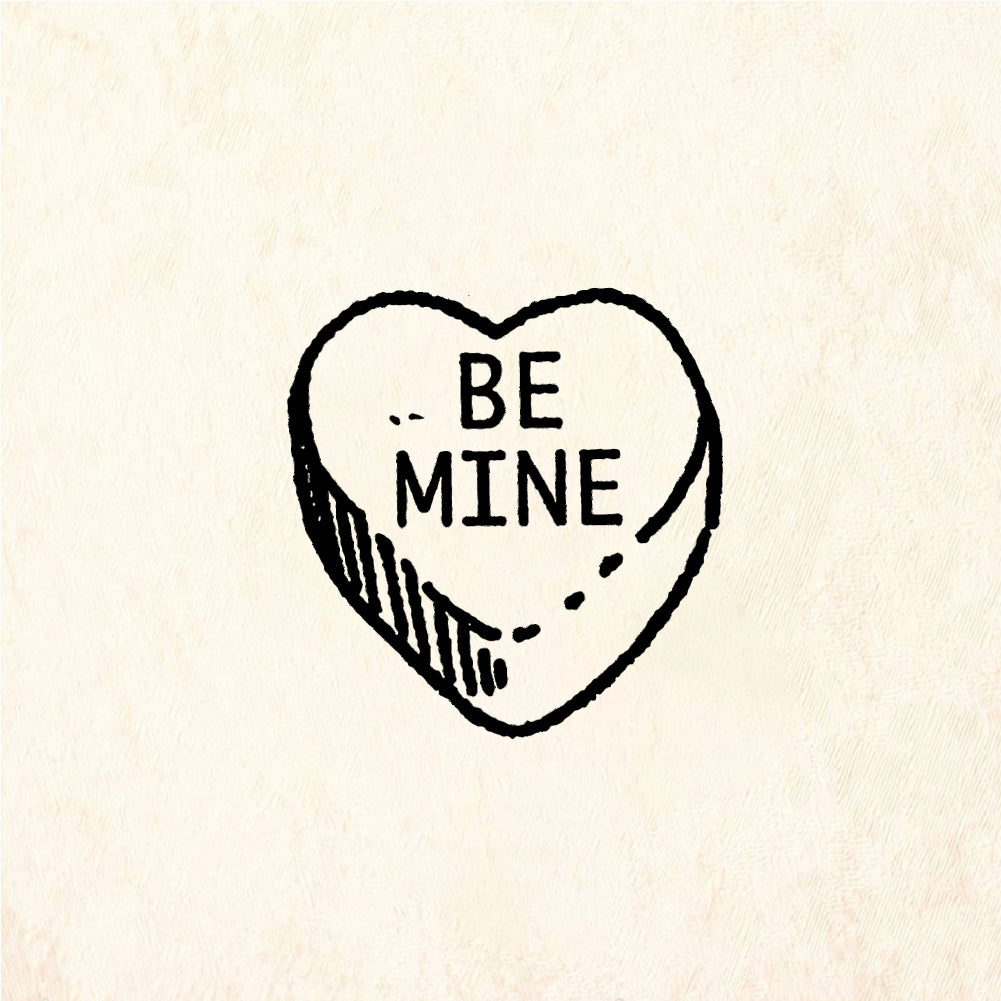 StampaFe BE MINE heart - Rubber Stamp 0.5 x 0.75