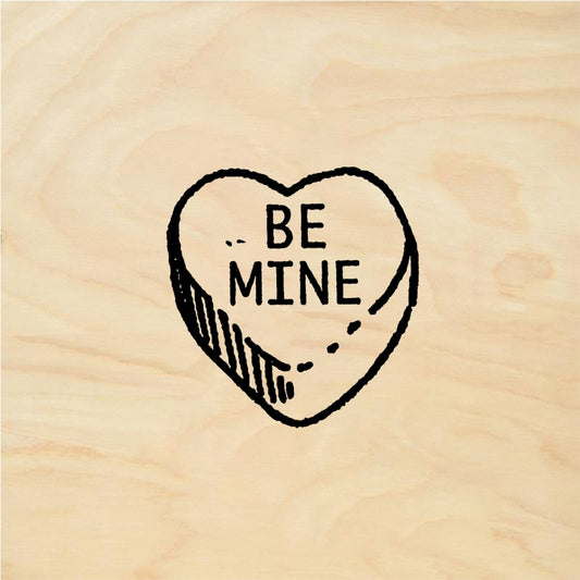 StampaFe BE MINE heart - Rubber Stamp 0.5 x 0.75