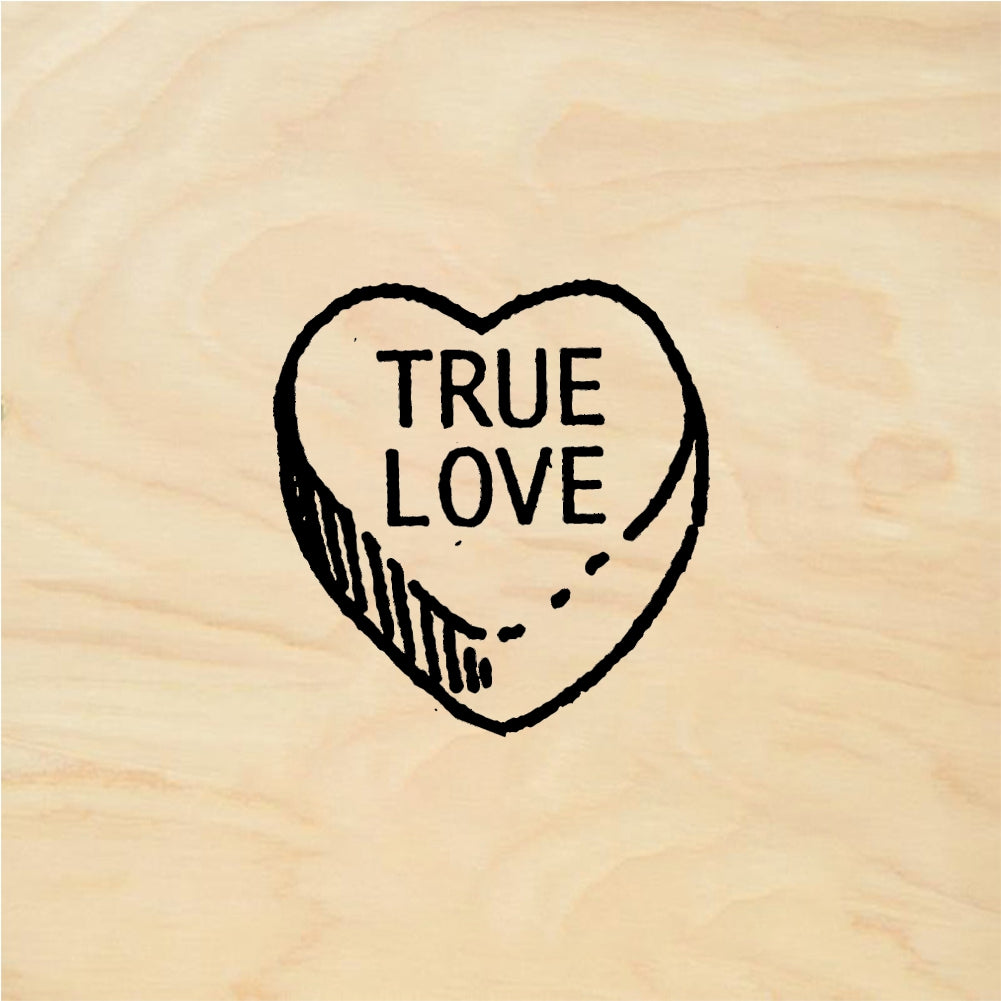 StampaFe TRUE LOVE Candy - Rubber Stamp 1 x 0.75