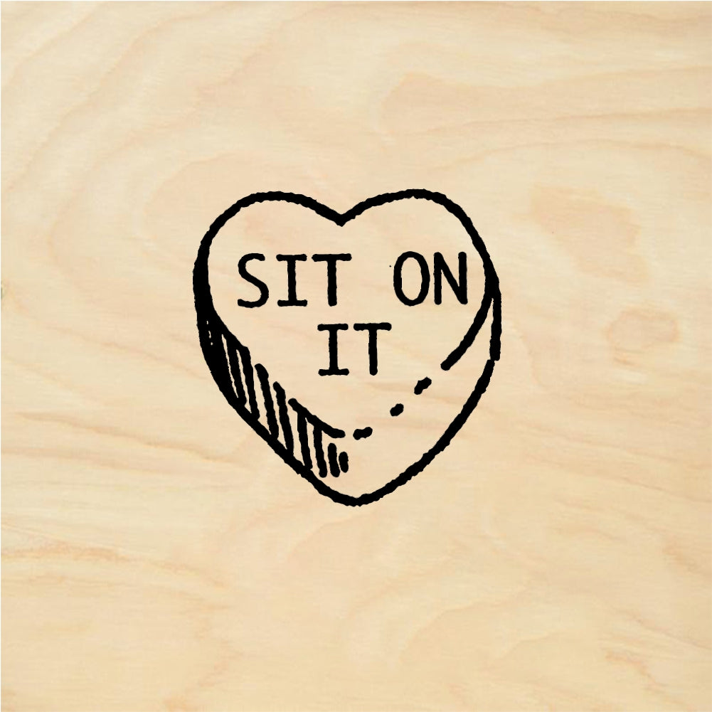 StampaFe SIT ON IT Candy - Rubber Stamp 0.5 x 0.5
