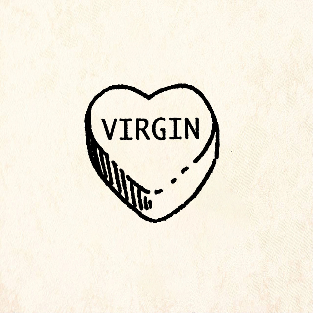 StampaFe VIRGIN Candy - Rubber Stamp 0.5 x 0.5