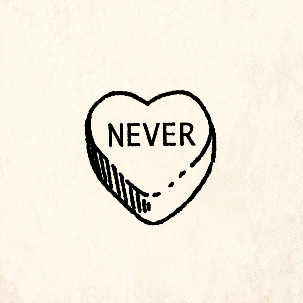 StampaFe NEVER Candy - Rubber Stamp 1 x 0.25