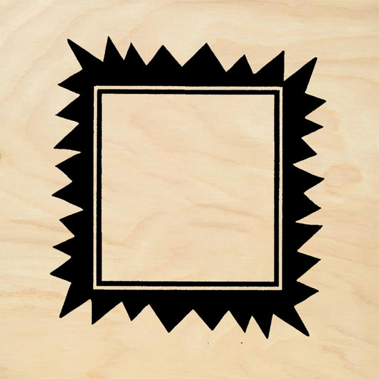 StampaFe Carved postage border Postage Border Frame - Rubber Stamp 1.75 x 1.75