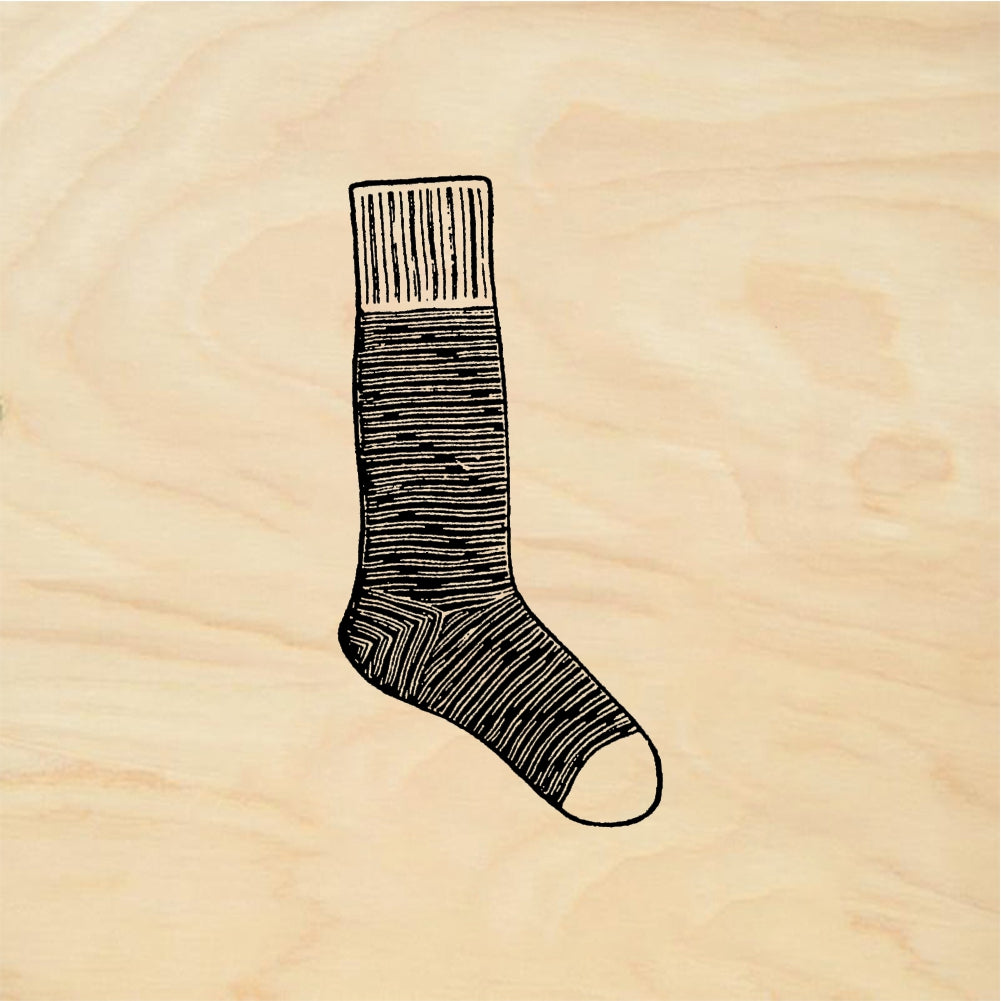 StampaFe Sock - Rubber Stamp 1.25 x 1.5