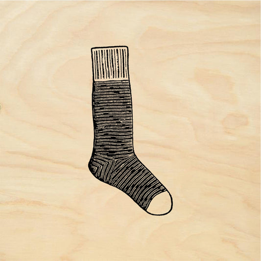 StampaFe Sock - Rubber Stamp 1.25 x 1.5