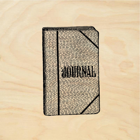 StampaFe Journal Book - Rubber Stamp 1.5 x 1.5