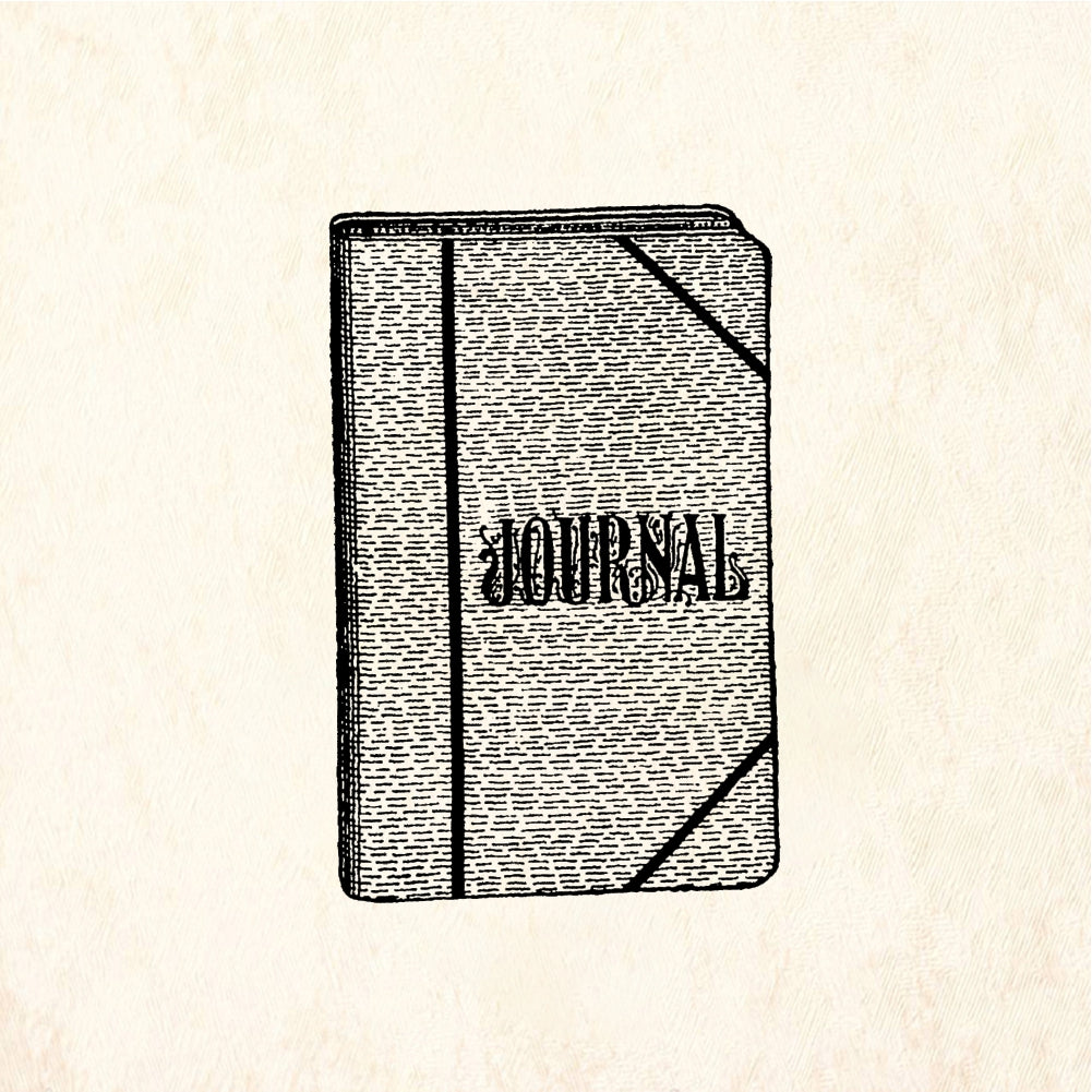 StampaFe Journal Book - Rubber Stamp 1.5 x 1.5