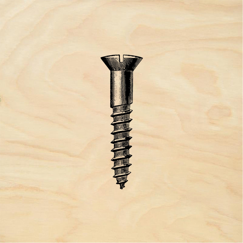 StampaFe Screw, lg. Large Screw - Rubber Stamp 1 x 1