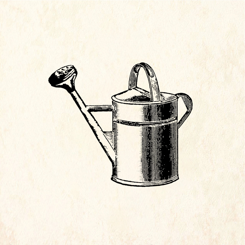 StampaFe Watering can - Rubber Stamp 1.75 x 1.25