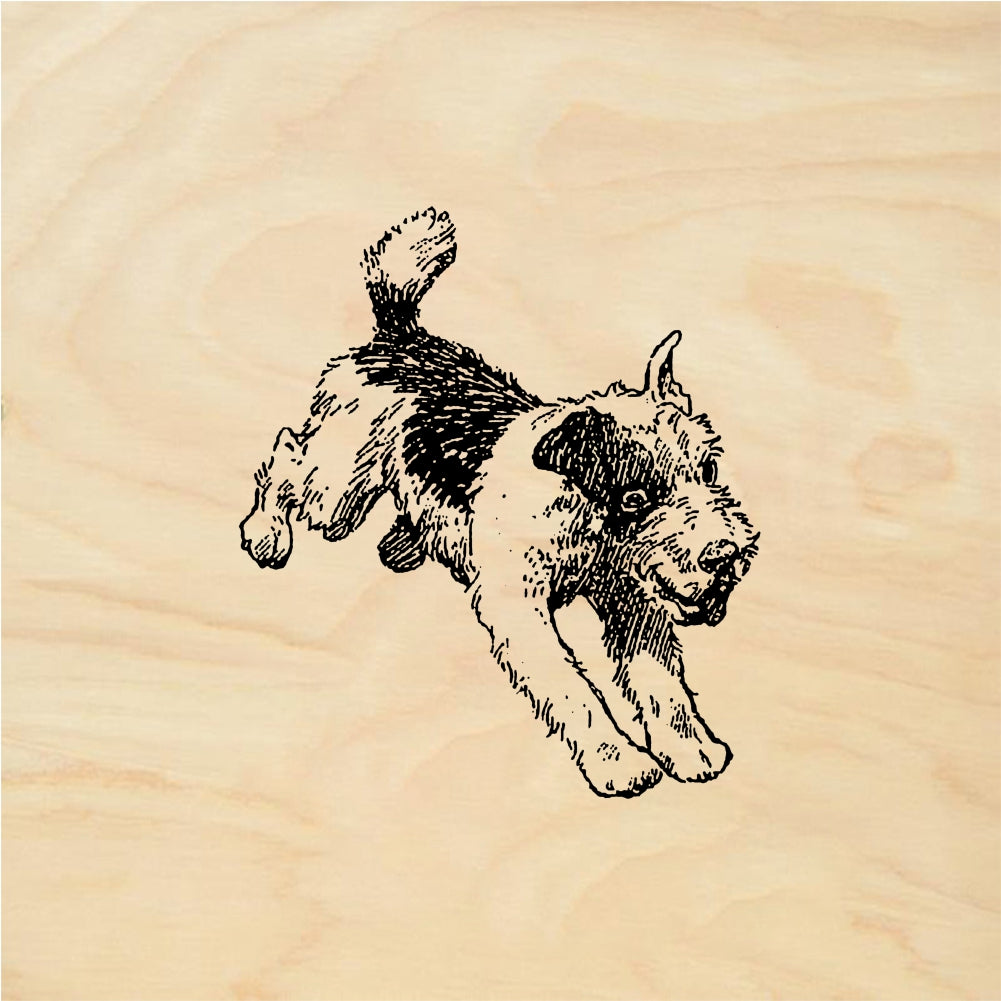 StampaFe Terrier Dog - Rubber Stamp 1.5 x 1