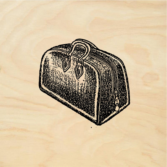 StampaFe Zippered bag - Rubber Stamp 1.75 x 1