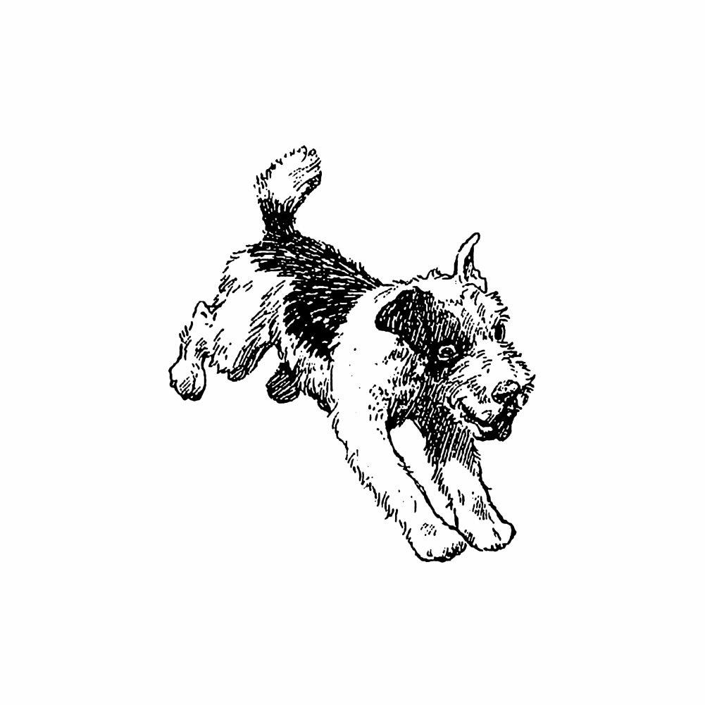 StampaFe Terrier Dog - Rubber Stamp 1.5 x 1