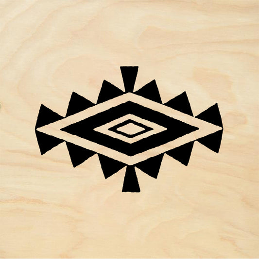StampaFe Inca diamond Motif - Rubber Stamp 1.25 x 1