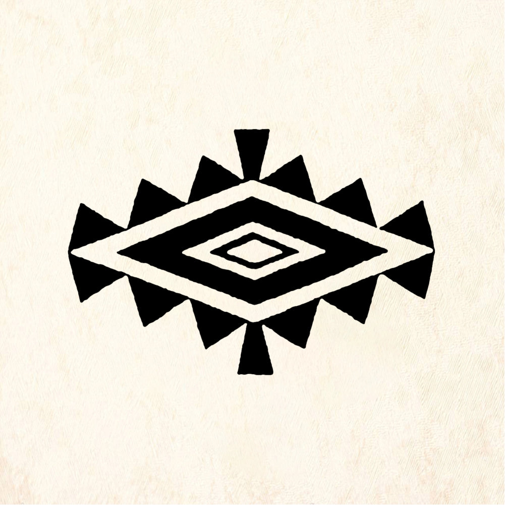 StampaFe Inca diamond Motif - Rubber Stamp 1.25 x 1