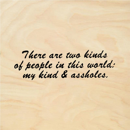 StampaFe THERE ARE TWO KINDS OF PEOPLE - Rubber Stamp 2 x 0.25