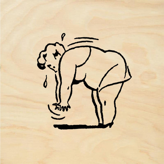 StampaFe Pudgy lady - Rubber Stamp 1.5 x 1.25