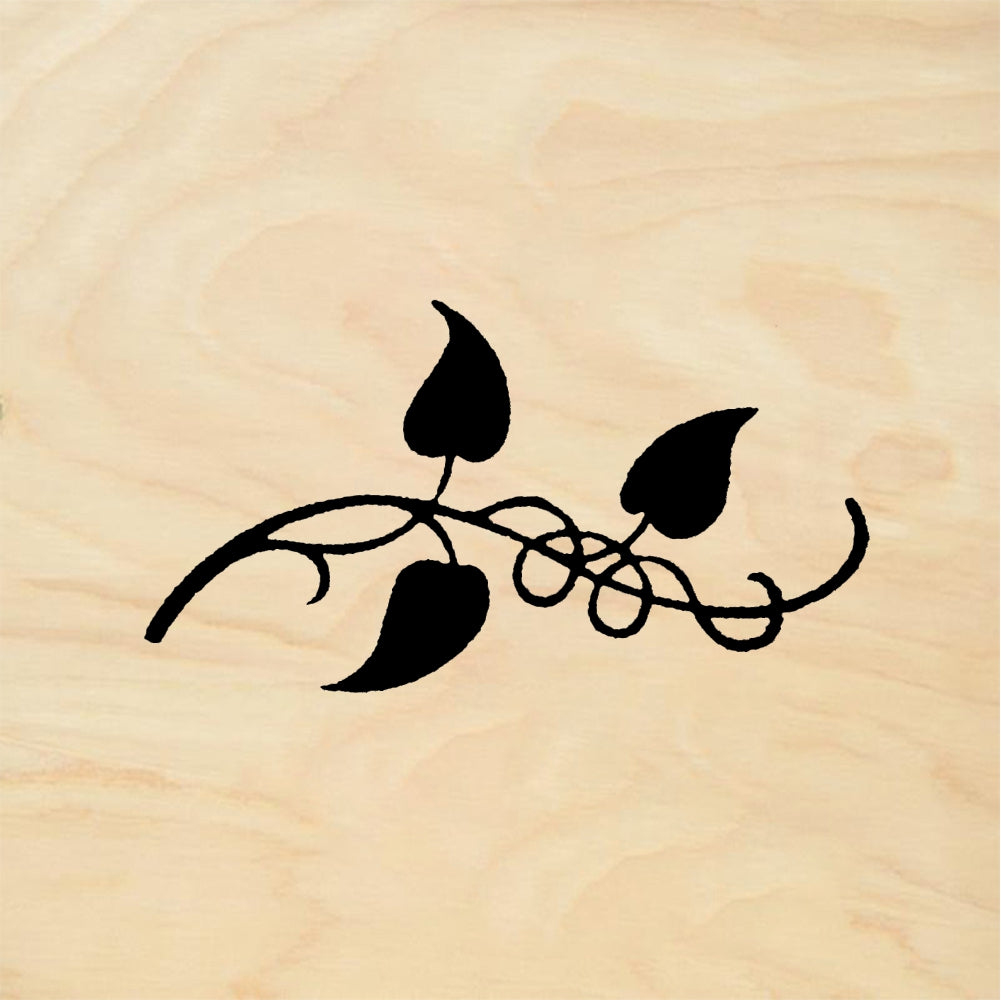 StampaFe Leaves & curl Leaves And Curl - Rubber Stamp 2 x 0.5