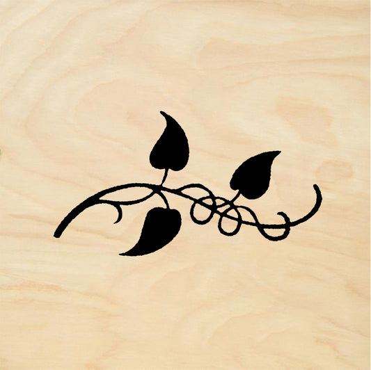 StampaFe Leaves & curl Leaves And Curl - Rubber Stamp 2 x 0.5