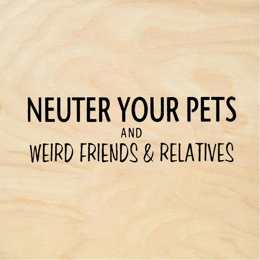 StampaFe NEUTER YOUR PETS AND FRIENDS Neuter Pets - Rubber Stamp 1.75 x 0.75