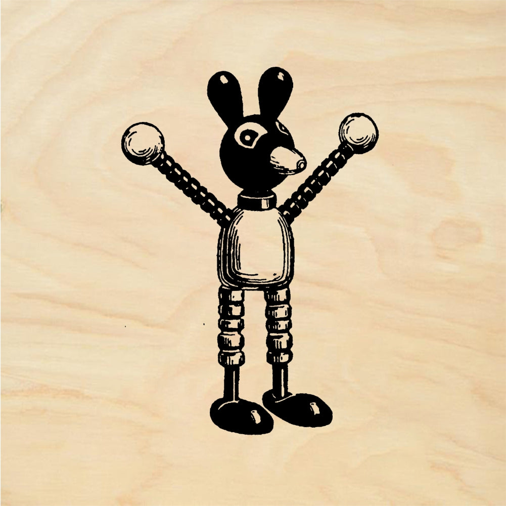 StampaFe Spool Mouse - Rubber Stamp 1.25 x 1.75