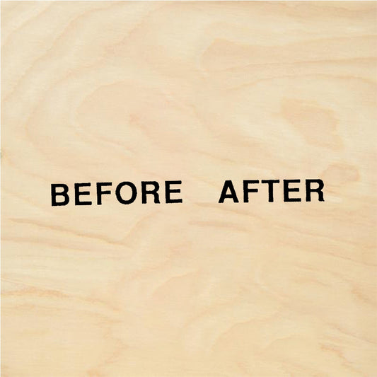 StampaFe BEFORE AFTER (2 stamps) Before After - Rubber Stamp 1.5 x 0.25