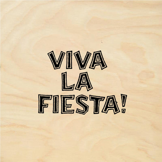StampaFe VIVA LA FIESTA, outline Viva La Fiesta Outline - Rubber Stamp 2 x 1.25