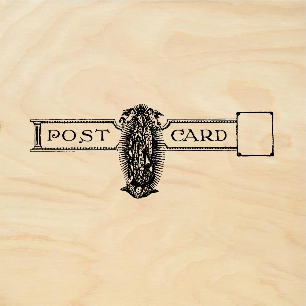 StampaFe Guadalupe postcard - Rubber Stamp 2.5 x 1