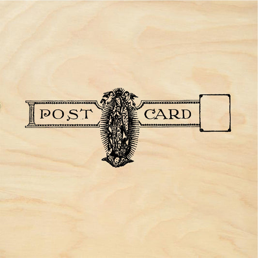 StampaFe Guadalupe postcard - Rubber Stamp 2.5 x 1