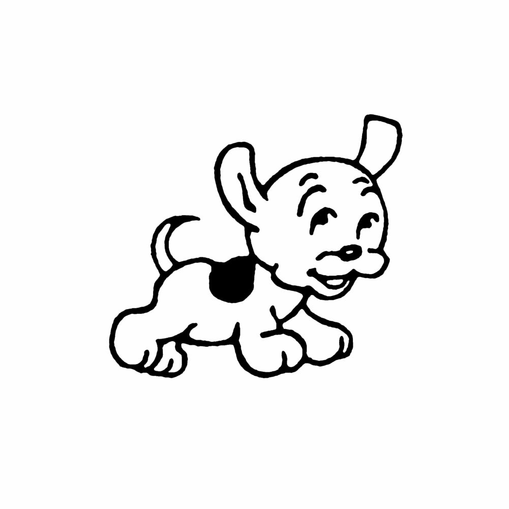 StampaFe Becky strapped Dog - Rubber Stamp 1.25 x 1.5