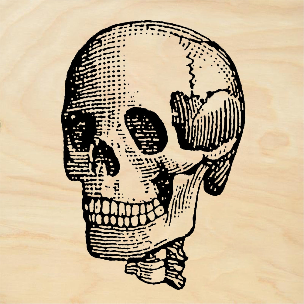 StampaFe Jolly Skull Grinning Jolly Skull - Rubber Stamp 1.25 x 1.25