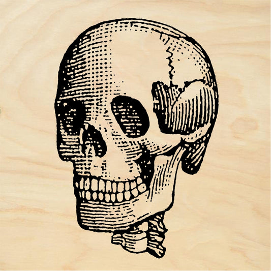 StampaFe Jolly Skull Grinning Jolly Skull - Rubber Stamp 1.25 x 1.25