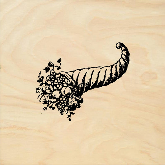 StampaFe Cornucopia - Rubber Stamp 2.25 x 1.25