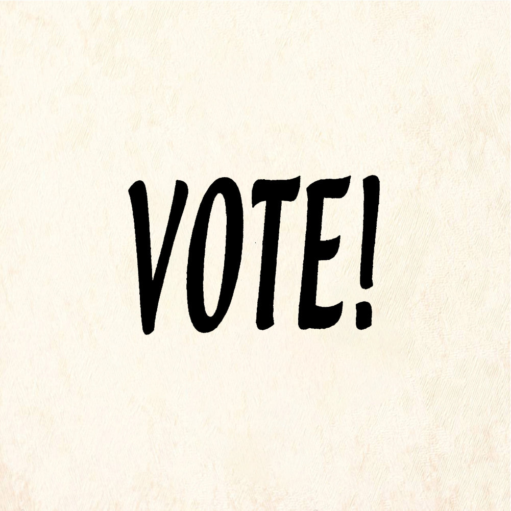 StampaFe VOTE! Text - Rubber Stamp 1 x 0.5