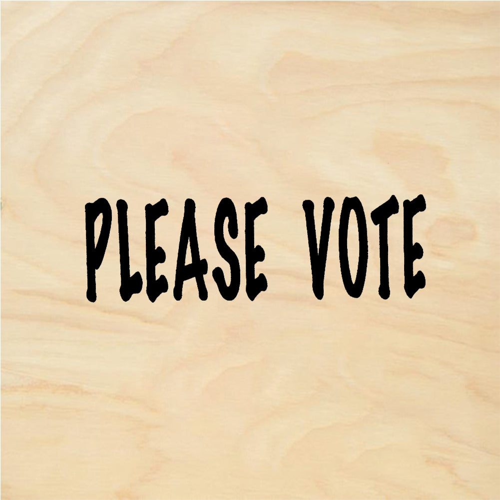 StampaFe PLEASE VOTE - Rubber Stamp 2.5 x 0.75