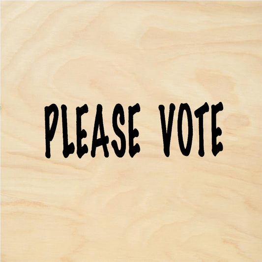 StampaFe PLEASE VOTE - Rubber Stamp 2.5 x 0.75