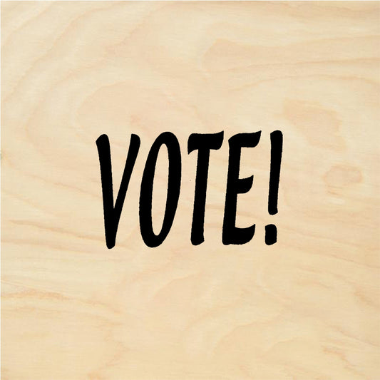 StampaFe VOTE! Text - Rubber Stamp 1 x 0.5