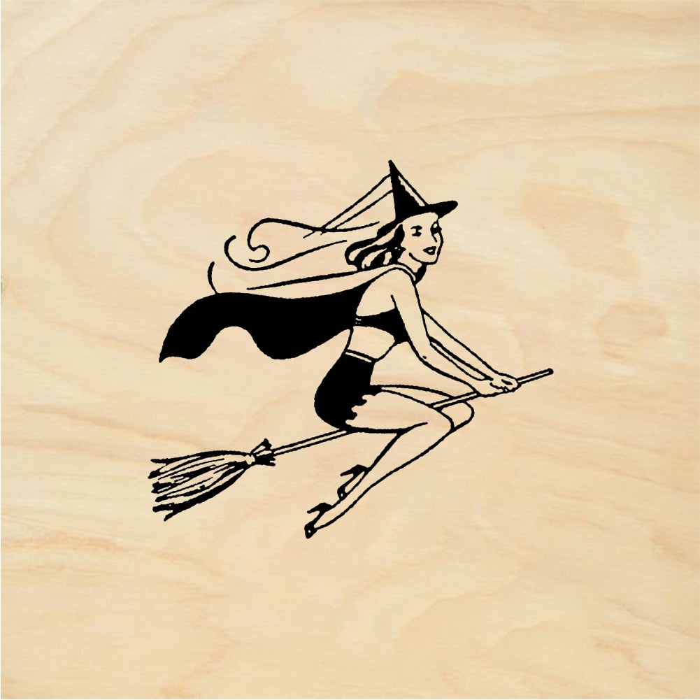 StampaFe Sexy Witch - Rubber Stamp 1.25 x 1.5