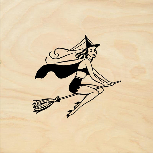 StampaFe Sexy Witch - Rubber Stamp 1.25 x 1.5