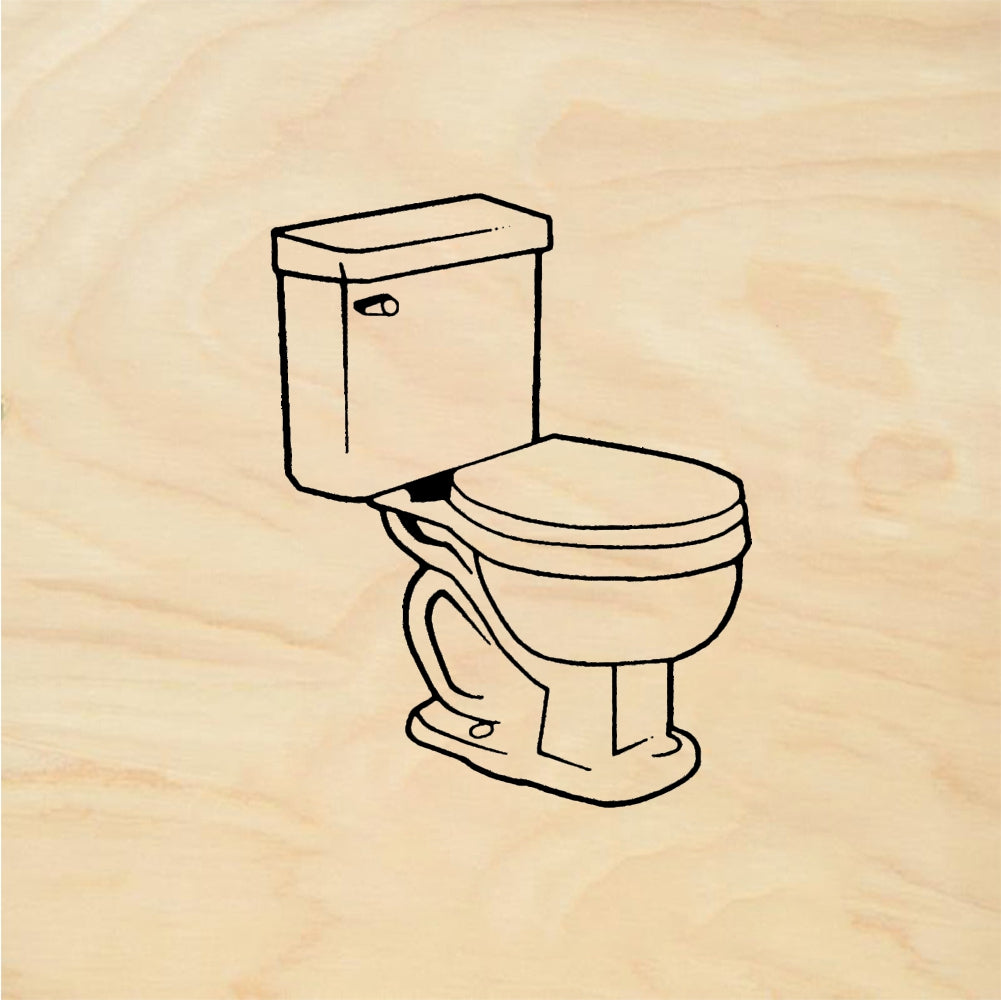 StampaFe Tiny Toilet - Rubber Stamp 1.25 x 1
