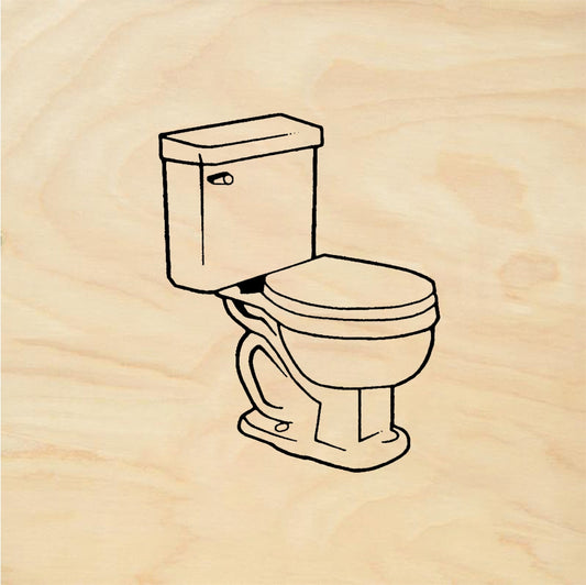 StampaFe Tiny Toilet - Rubber Stamp 1.25 x 1