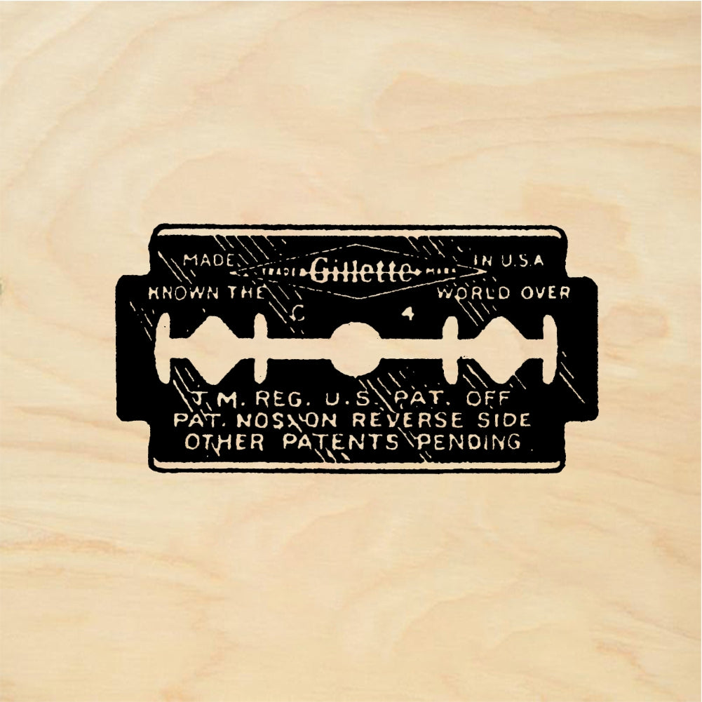 StampaFe Razor blade - Rubber Stamp 1.5 x 0.75