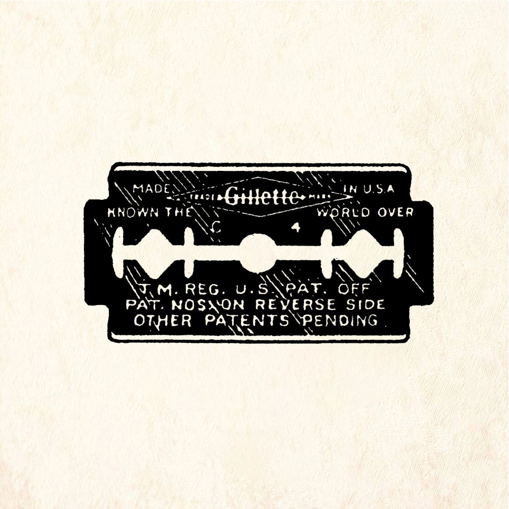 StampaFe Razor blade - Rubber Stamp 1.5 x 0.75